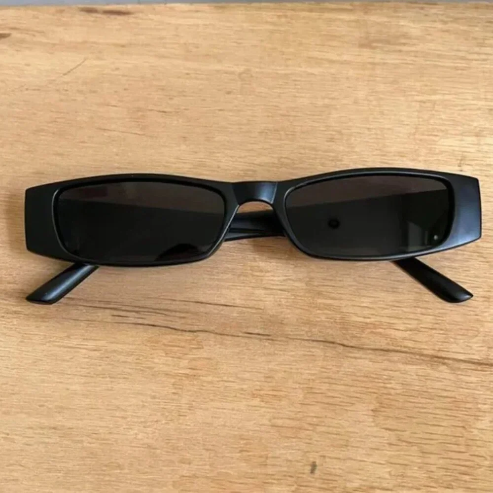 vintage unique retro style sick dope black rectangle sunglasses